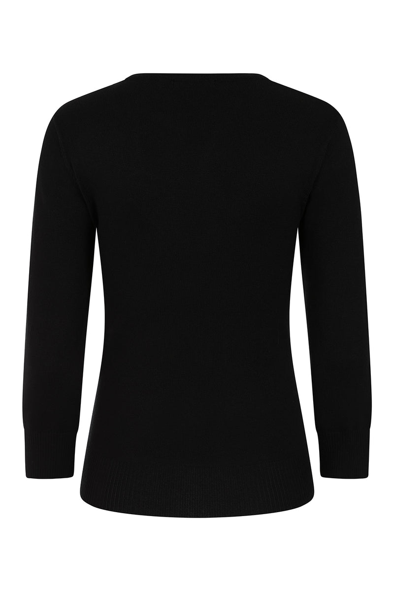 Alina Spiderweb Sweater in Black by Banned