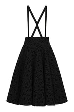 Cecelia Halloween High Waisted Suspender Skirt by Banned