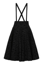 Cecelia Halloween High Waisted Suspender Skirt by Banned