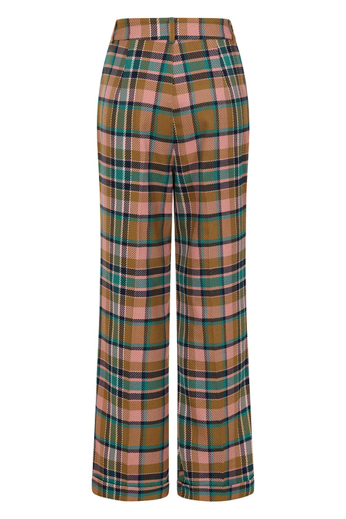 Blush Plaid Harriet Pants by Banned