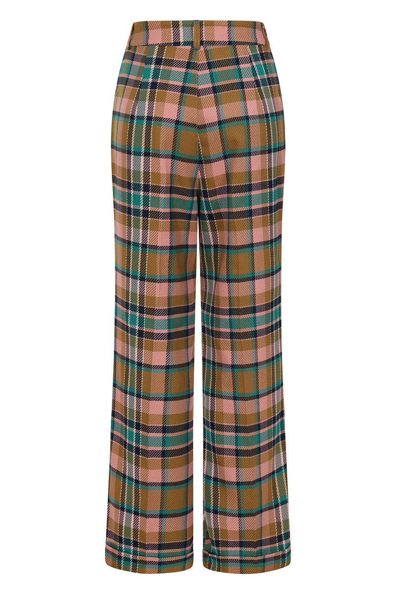 Blush Plaid Harriet Pants by Banned
