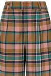 Blush Plaid Harriet Pants by Banned