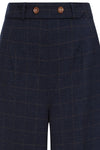 Navy Check Bonnie Pants by Banned