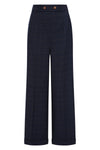 Navy Check Bonnie Pants by Banned