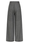Black and White Wide Leg Lori Pants by Banned