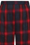 Red and Navy Plaid Simona Pants by Banned
