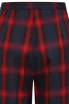 Red and Navy Plaid Simona Pants by Banned
