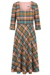 Harriet Dress in Pink Plaid by Banned