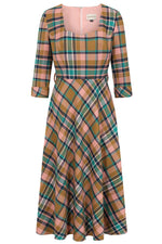 Harriet Dress in Pink Plaid by Banned