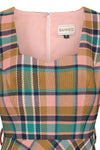 Harriet Dress in Pink Plaid by Banned