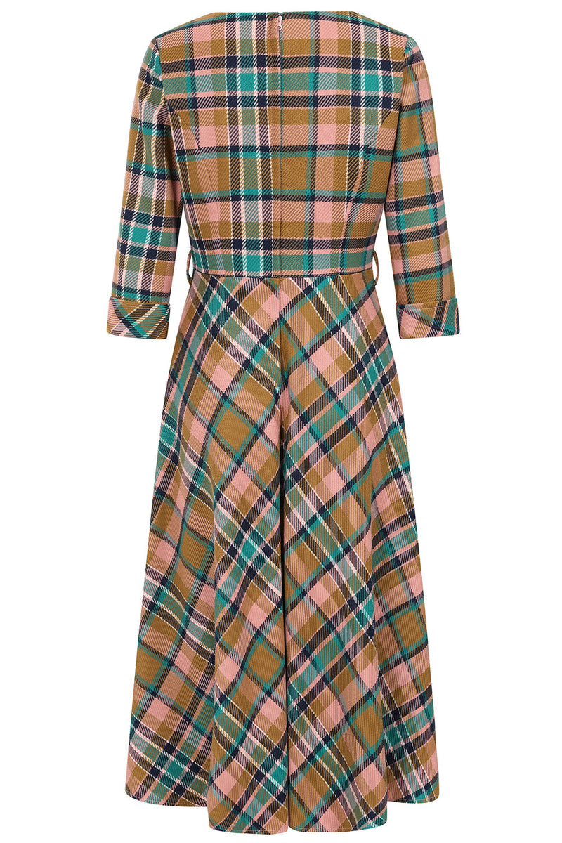 Harriet Dress in Pink Plaid by Banned