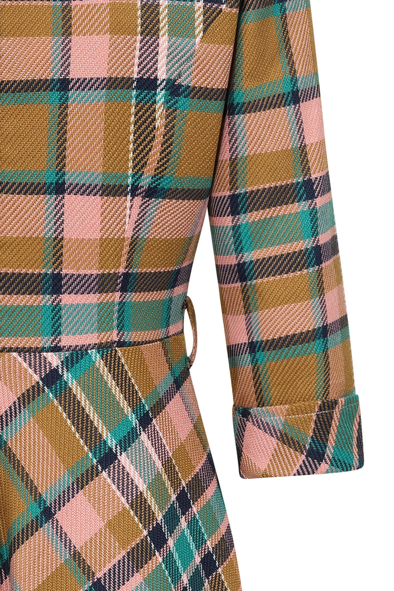 Harriet Dress in Pink Plaid by Banned