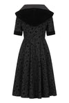 Black Tara Halloween Night Hooded Dress by Banned