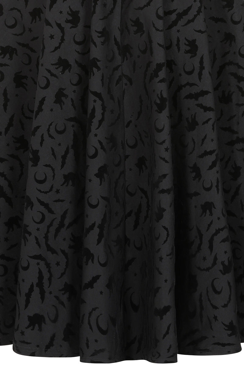 Black Tara Halloween Night Hooded Dress by Banned