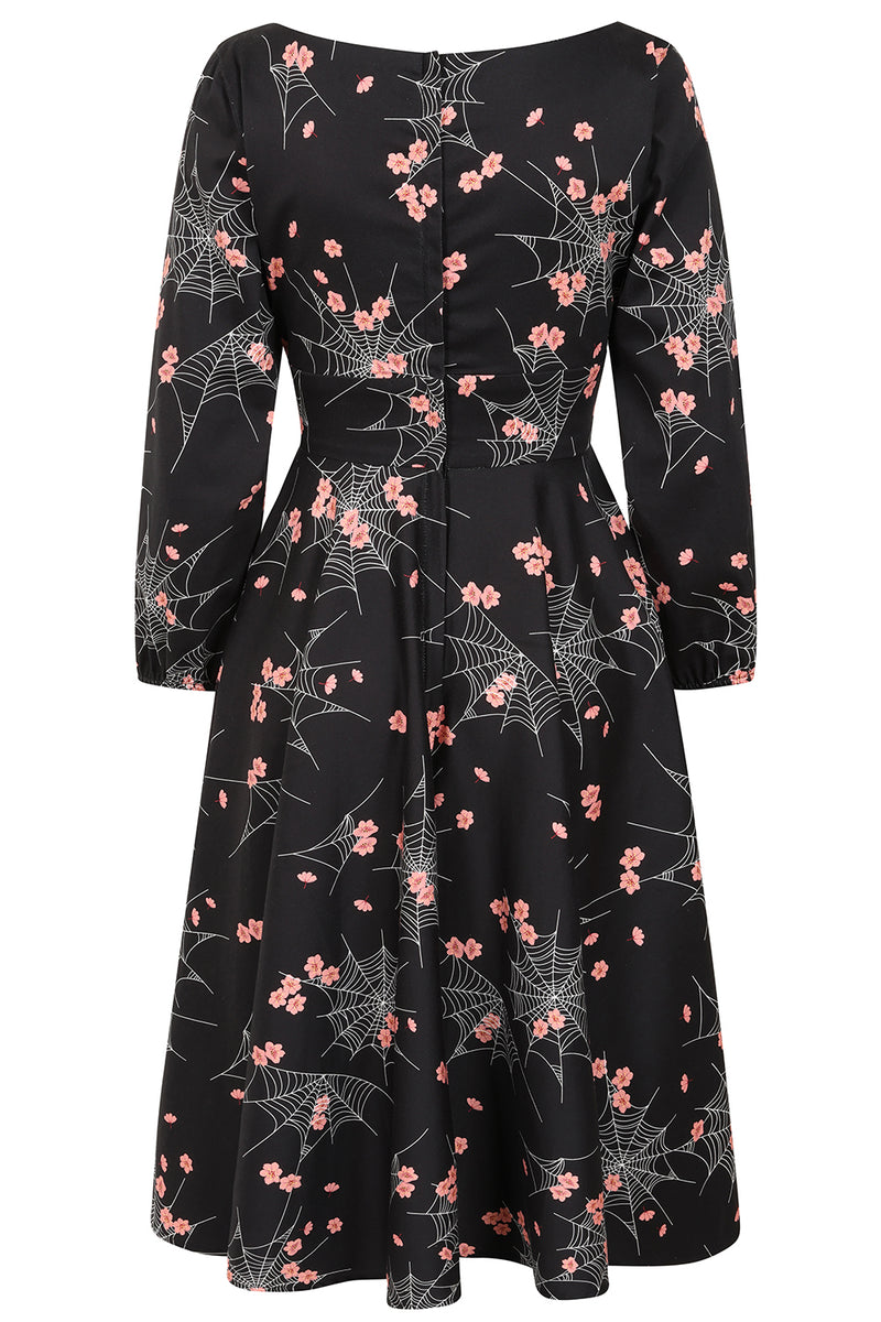 Spiderweb Blossom Dress by Banned