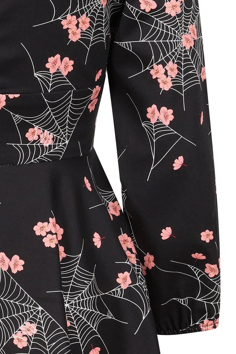 Spiderweb Blossom Dress by Banned