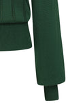 Angel Pointelle Knit Sweater in Green by Banned