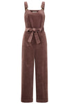 Brown Harriet Corduroy Jumpsuit by Banned