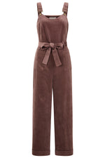 Brown Harriet Corduroy Jumpsuit by Banned