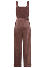 Brown Harriet Corduroy Jumpsuit by Banned