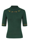 Green Scandi Pullover Sweater by Banned