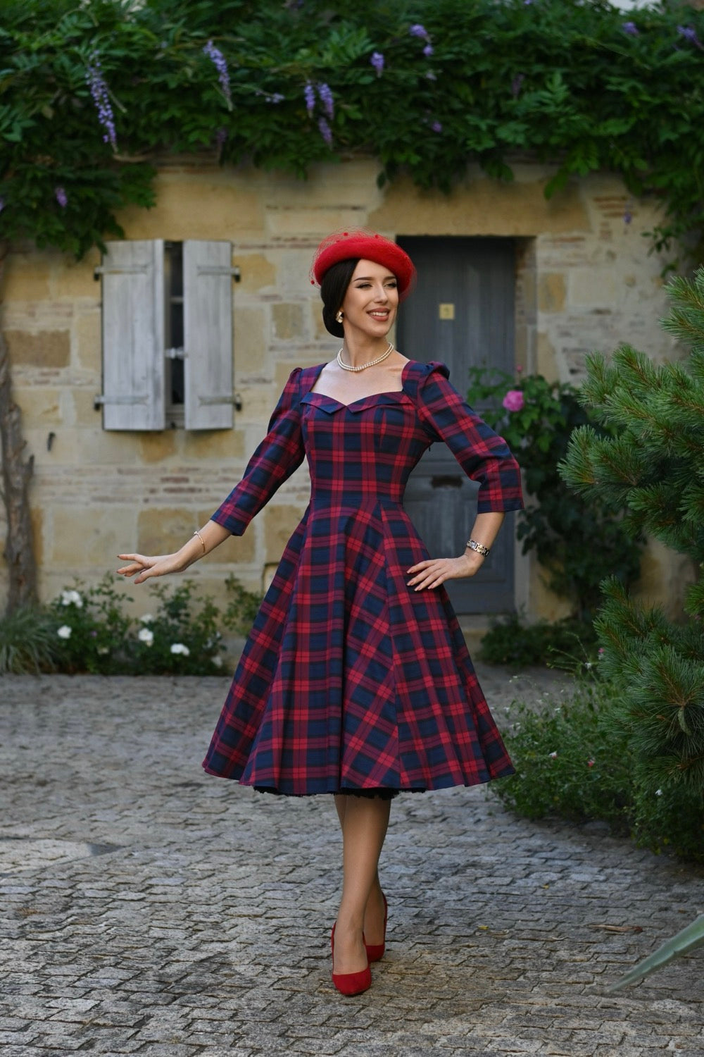 Ladies Dresses Warehouse Tartan Dress Margot Tartan Dress By Hearts Roses London X-Small Ladies Dresses Warehouse Tartan Dress Margot Tartan Dress By Hearts Roses London X-Small