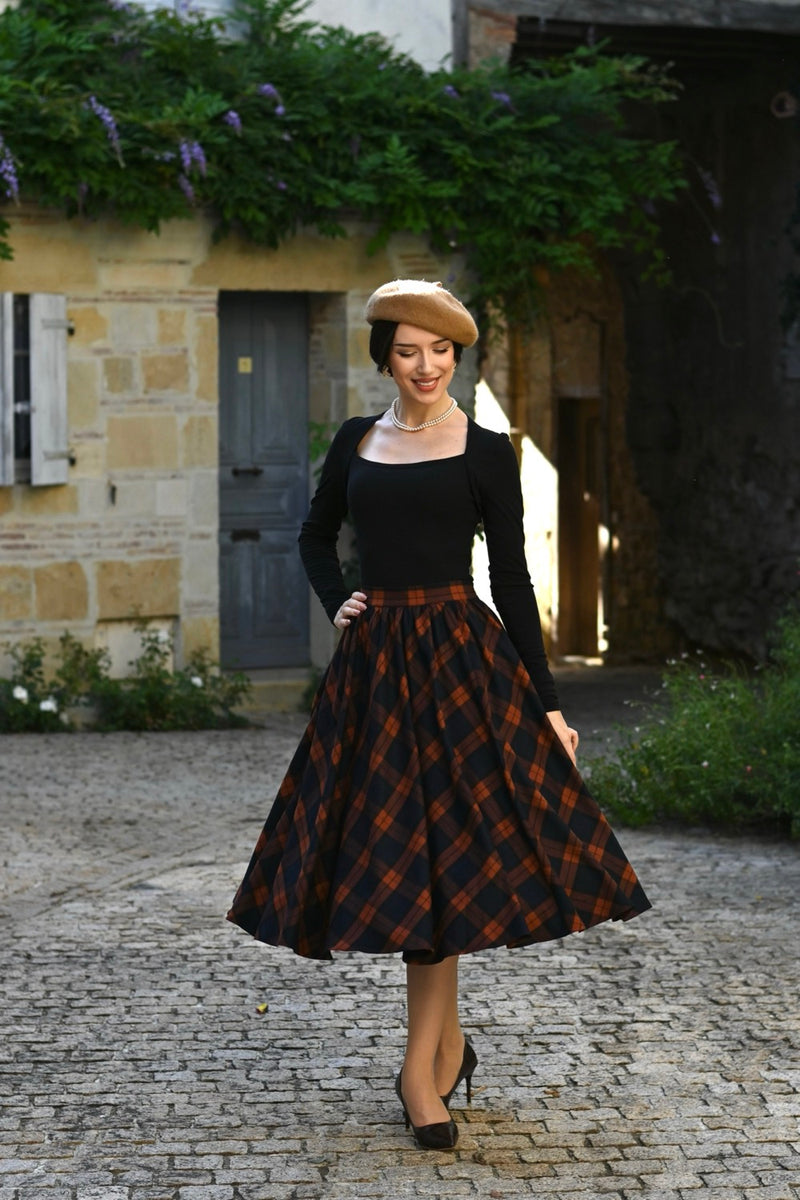 Parker Plaid Skirt by Hearts & Roses London