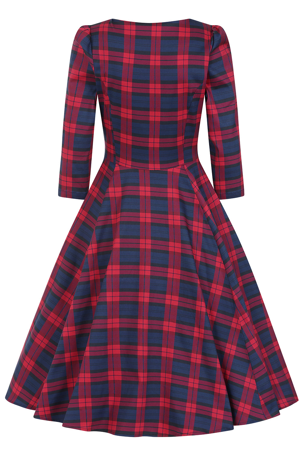 Margot Tartan Dress by Hearts & Roses London X-Small Margot Tartan Dress by Hearts & Roses London X-Small