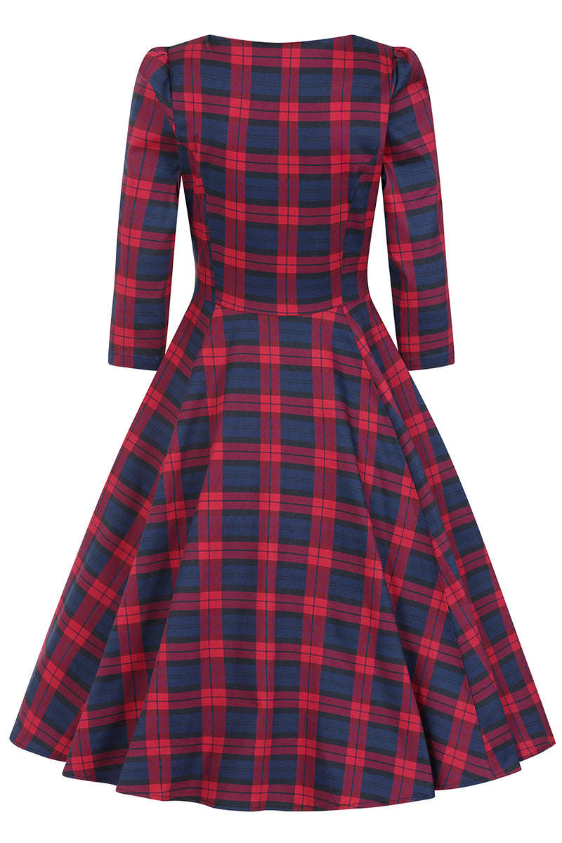 Margot Tartan Dress by Hearts & Roses London X-Small Margot Tartan Dress by Hearts & Roses London X-Small