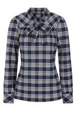 Jemima Tartan Blouse by Hearts & Roses London