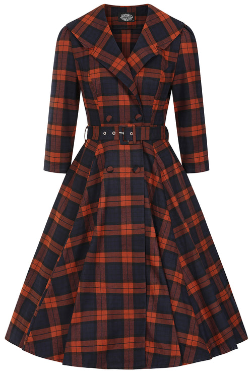 Giselle Tartan Dress by Hearts & Roses London