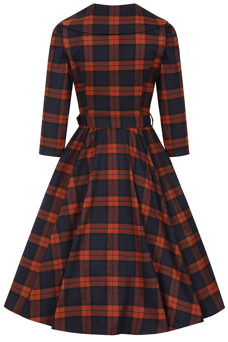 Giselle Tartan Dress by Hearts & Roses London