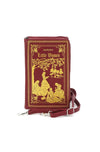 Burgundy Little Women Book Cross-body Bag