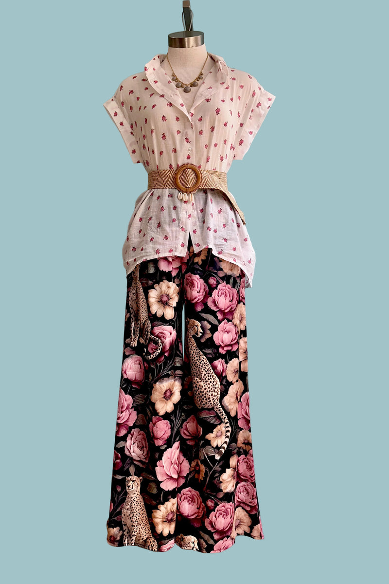 Floral Noir Cheetah Pants – Modern Millie
