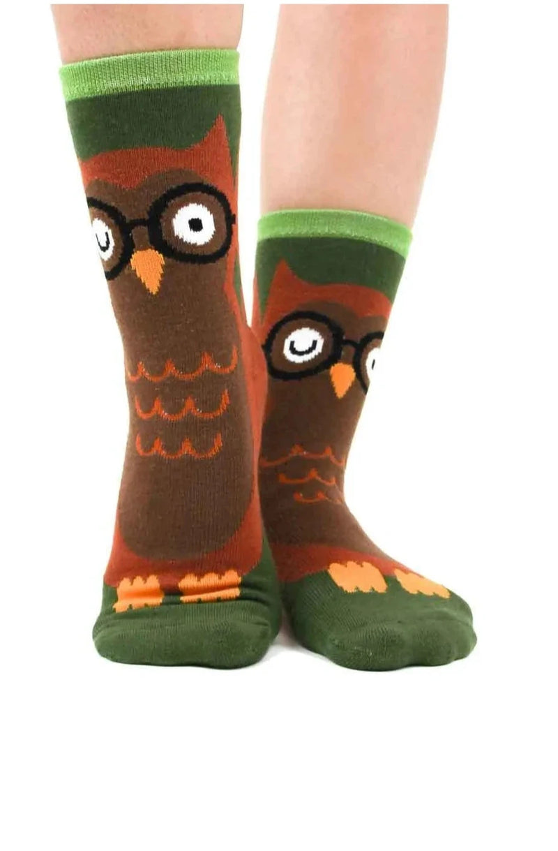 Owl Women's Slipper Socks by Foot Traffic