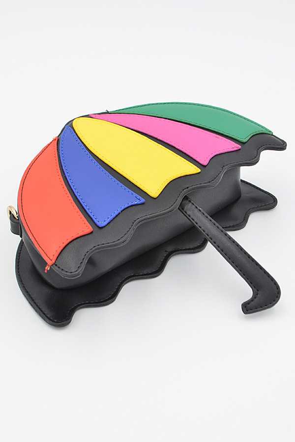 Rainbow Umbrella Cross-Body Bag
