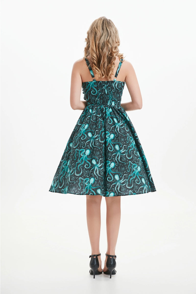 Cosmic Cephalopod Eden Dress by Miss Lulo