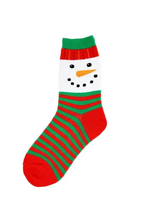 Snowman Socks for Women and Kids by Foot Traffic