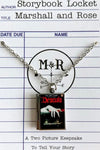 Dracula Lingering Hand Book Locket Necklace by Marshall and Rose