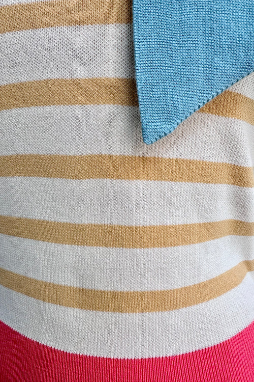 Amelie Gold Stripe Sweater by Palava