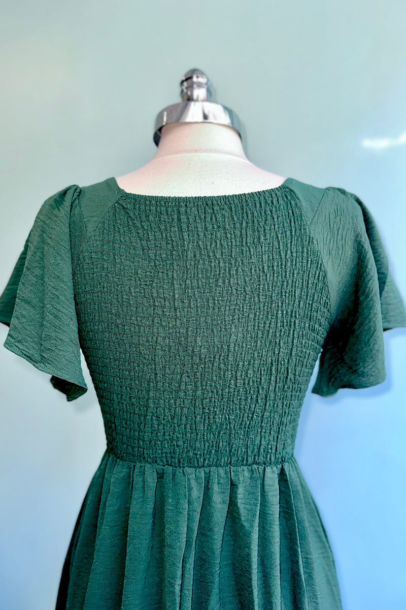 The Kendall Dress in Alpine Green
