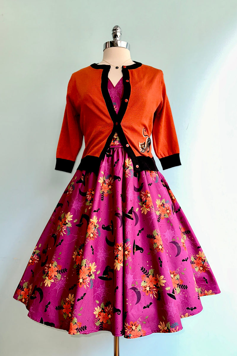 Final Sale Purple Autumn Magic Greta Dress by Retrolicious – Modern Millie Final Sale Purple Autumn Magic Greta Dress by Retrolicious – Modern Millie
