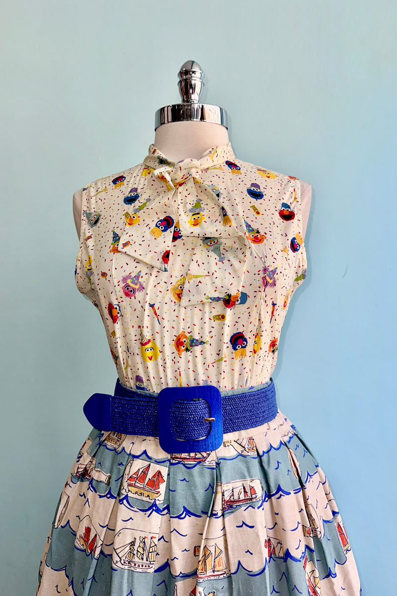 Sesame Street Sleeveless Bow Top by Tulip B.