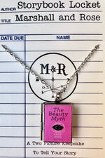 The Beauty Myth by Naomi Wolf Book Locket Necklace by Marshall and Rose
