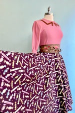 Purple Candy Circle Skirt by Banned