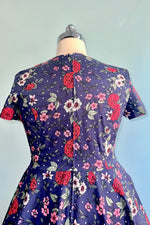 Camellia Navy Floral Dress by Hell Bunny