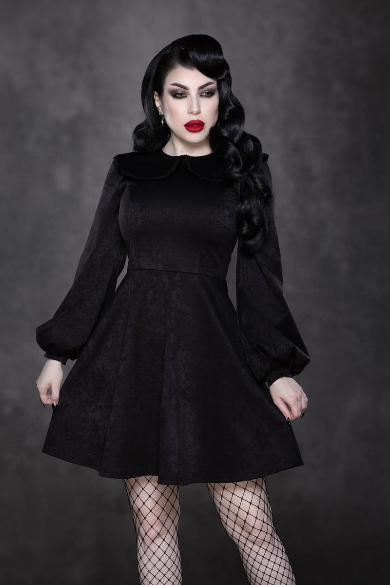 Piper Mini Dress in Black by Katakomb