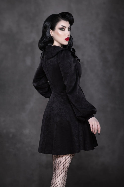 Piper Mini Dress in Black by Katakomb