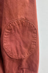 Mocha Denim Puff Sleeve Button Down Top