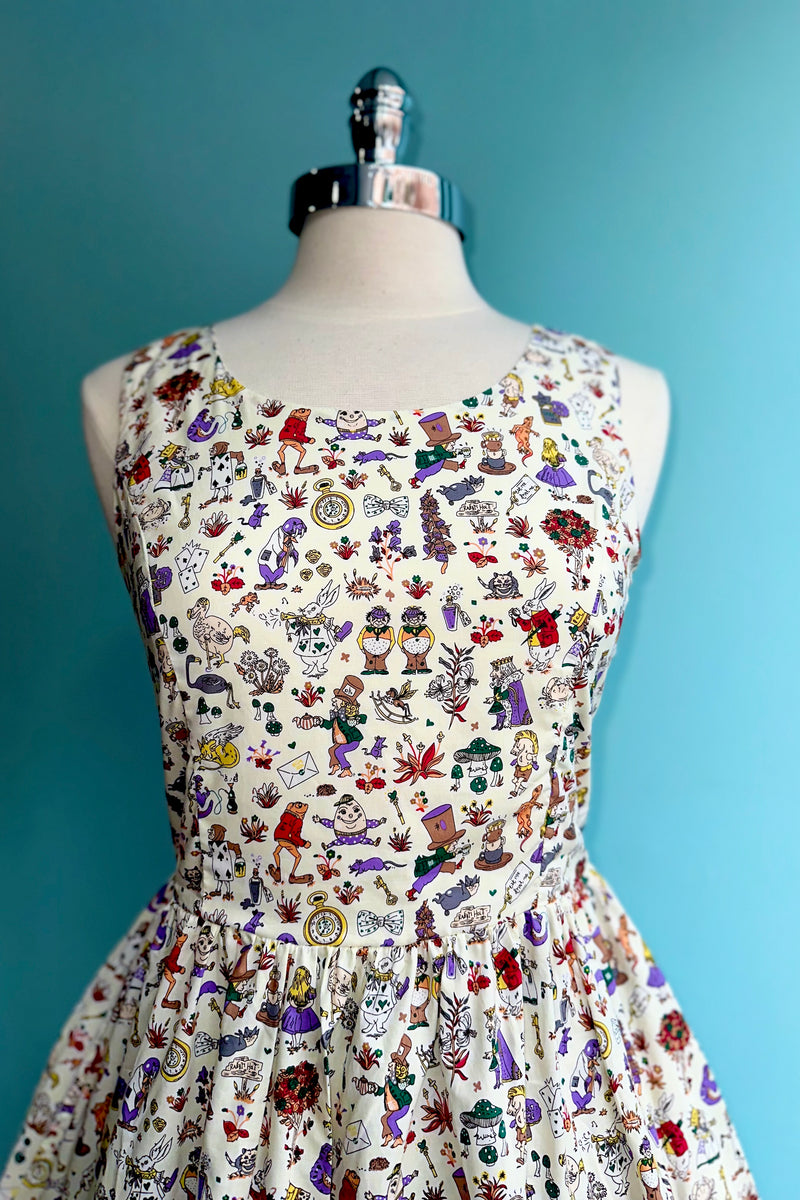 Alice in Wonderland Dress in White by Tulip B.